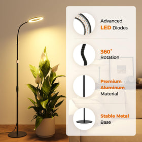 Bamworld Grow Lights height adjustable from 37 to 65 inches