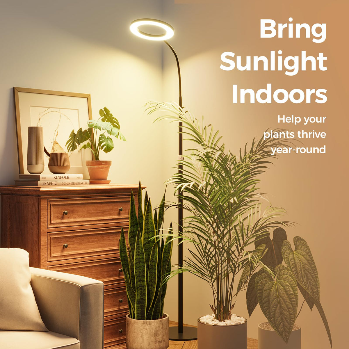 Bamworld Grow Lights auto timer supports consistent plant care