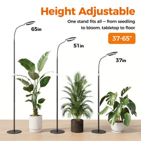 Bamworld Grow Lights with dimmable brightness levels for different plant stages