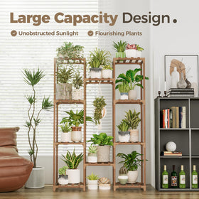 Bamworld hanging-center plant stand for vertical, dynamic plant display.