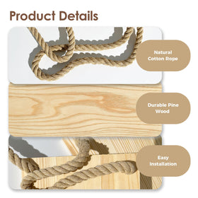 Bamworld boho decor shelf with natural wood finish for style