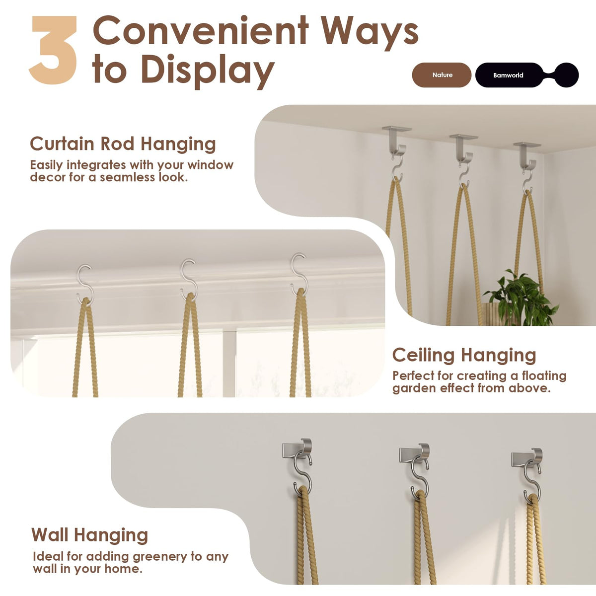 Bamworld easy installation kit with included hardware