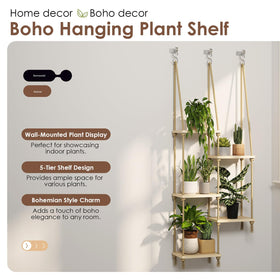 Bamworld indoor wall display featuring multiple plants and shelves