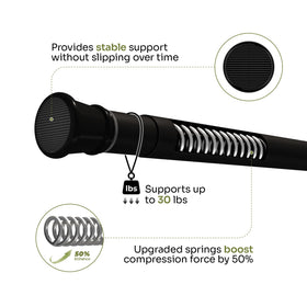 Bamworld sturdy metal hanger supports multiple baskets with secure anti-slip ends.