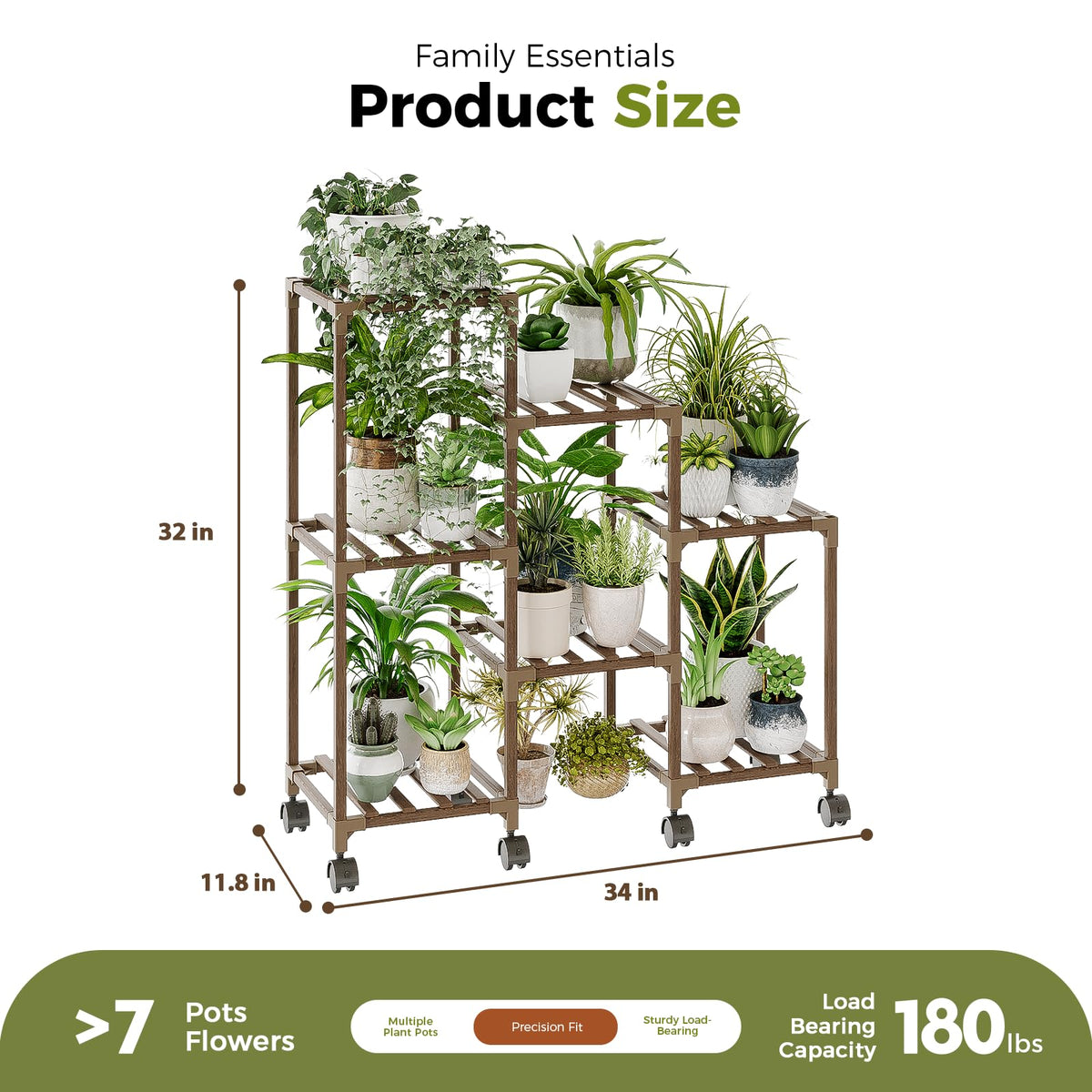 Bamworld carbonized eucalyptus display for indoor garden or balcony.