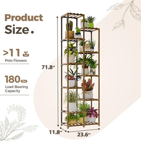 Bamworld living room plant display elevates decor while keeping care nearby.