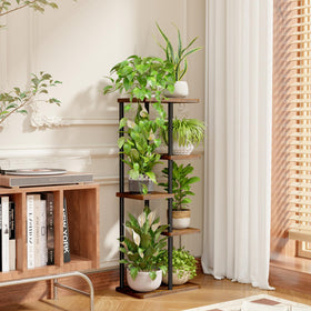 Bamworld metal plant shelf indoor adds stable, stylish storage for flowers and succulents.