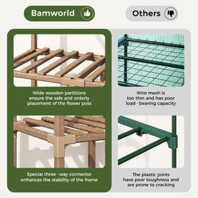 Bamworld multi-functional plant stand doubles as decor and storage.