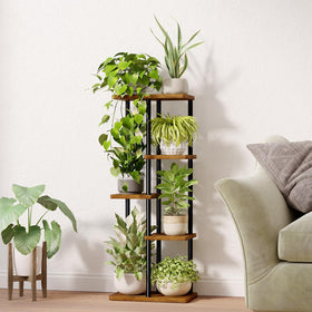 Bamworld plants display stand living room helps create green focal points.