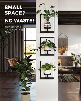 Bamworld premium metal plant shelves deliver sturdy support.