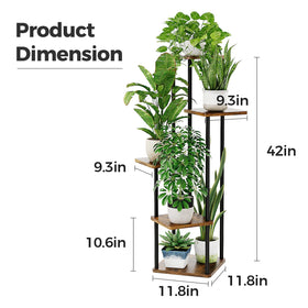 Bamworld premium plant stand enhances balcony and bedroom focal points