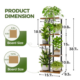 Bamworld small-space plant rack fits apartments and balconies with ease.