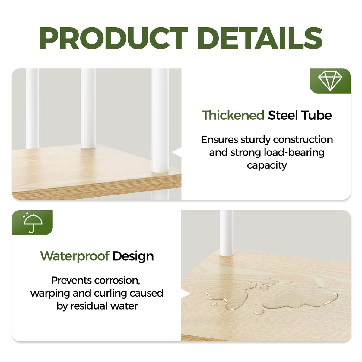 Bamworld space-saving design fits small apartments, patios, and sunrooms.