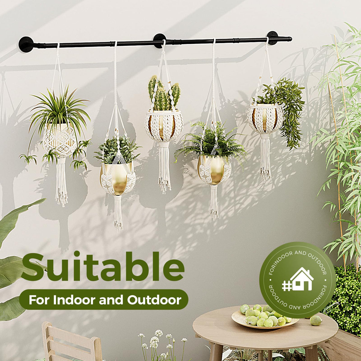 Bamworld space-saving design adds greenery to balcony, kitchen, or bedroom.