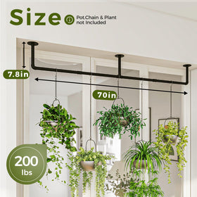 Bamworld wall-ceiling plant bar helps maximize space in compact living areas.