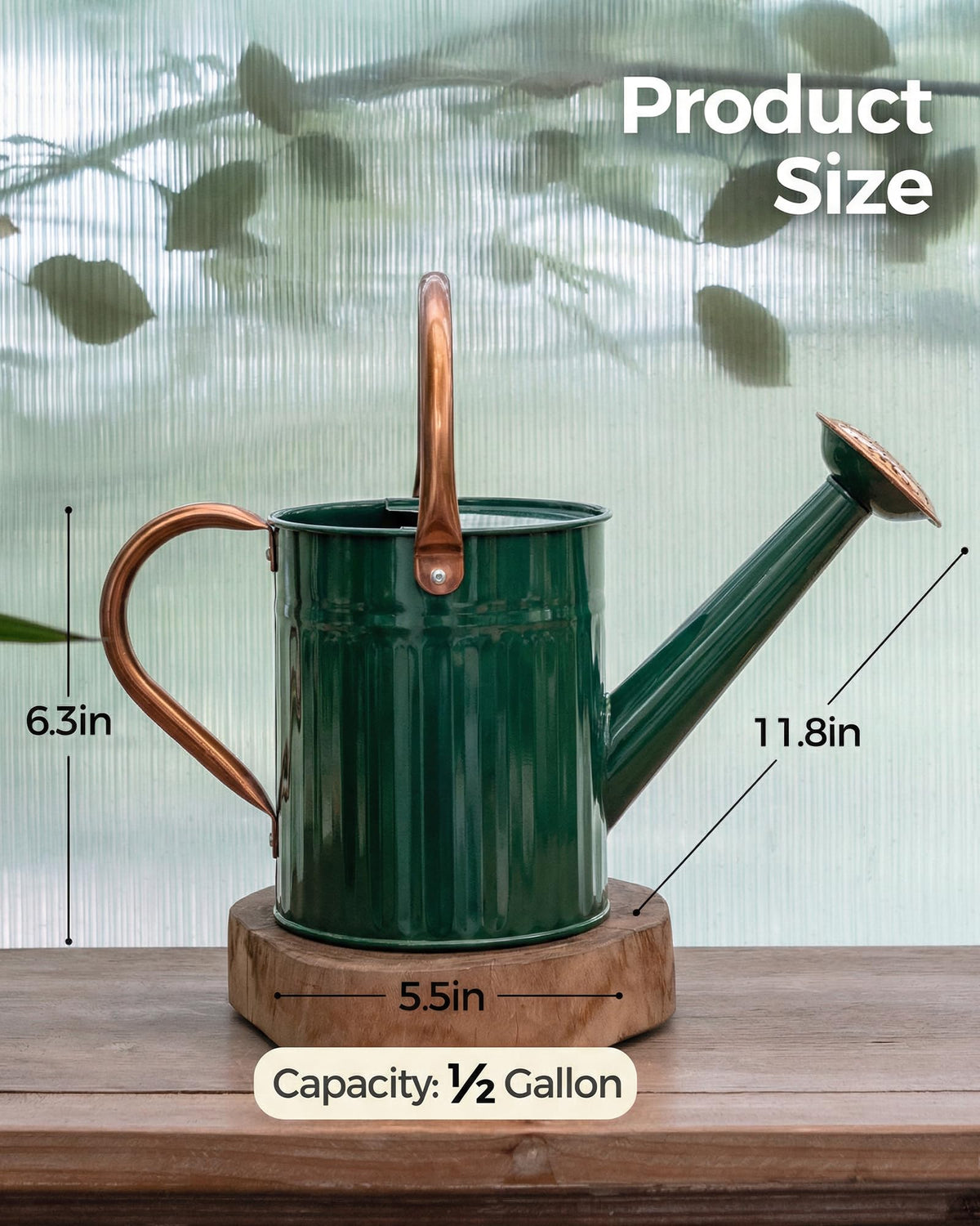 Bamworld 1/2 gallon can ideal for compact indoor and outdoor use.