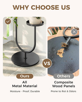 Bamworld waterproof-coated rack withstands rain and humidity for outdoor use