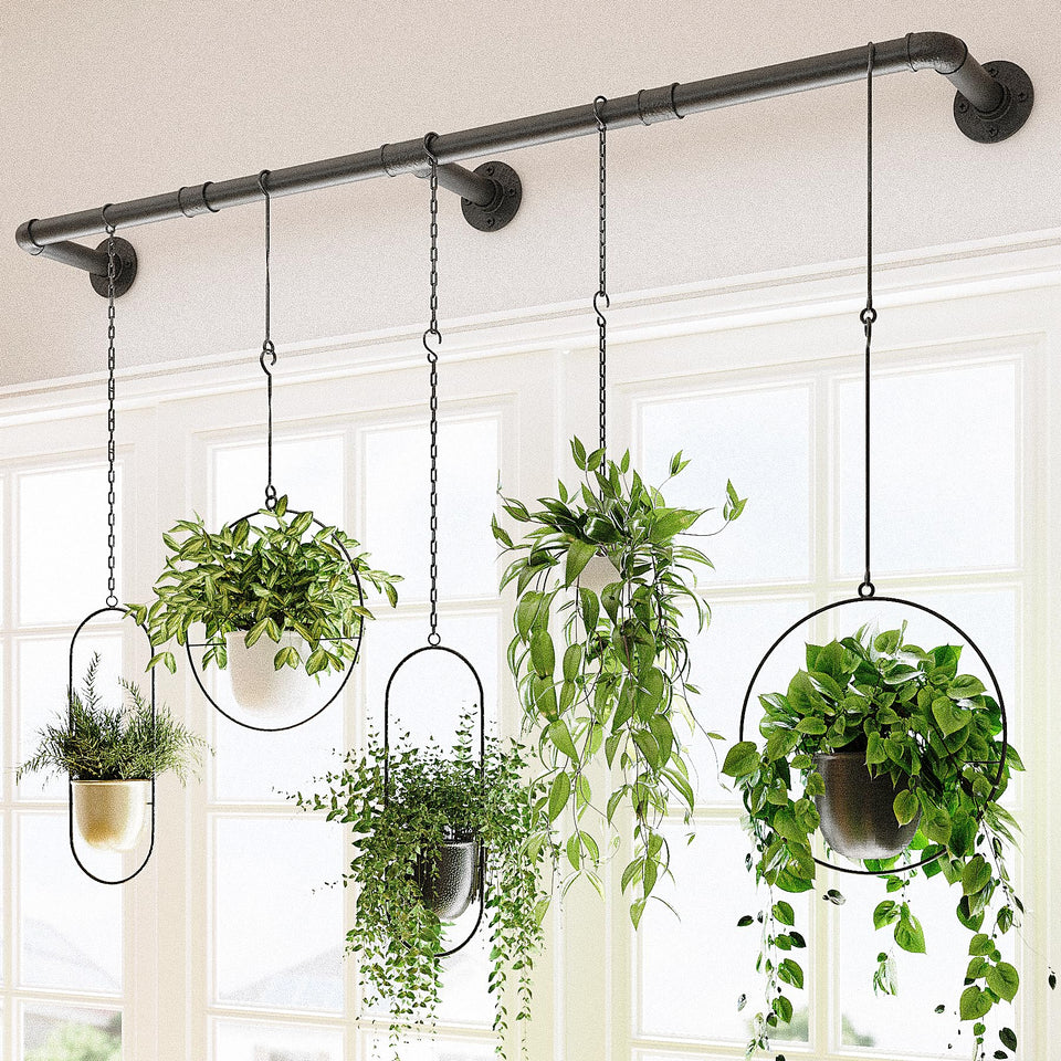 Bamworld Window Hanger shows a 63-inch length for spacious vertical plant setups