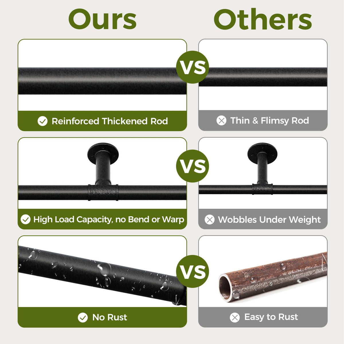 Bamworld thick pipes reinforce strength for multiple planters