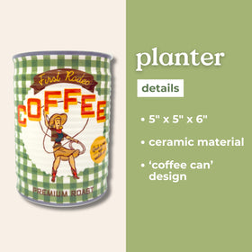 ban.do coffee-can planter displayed on a kitchen table