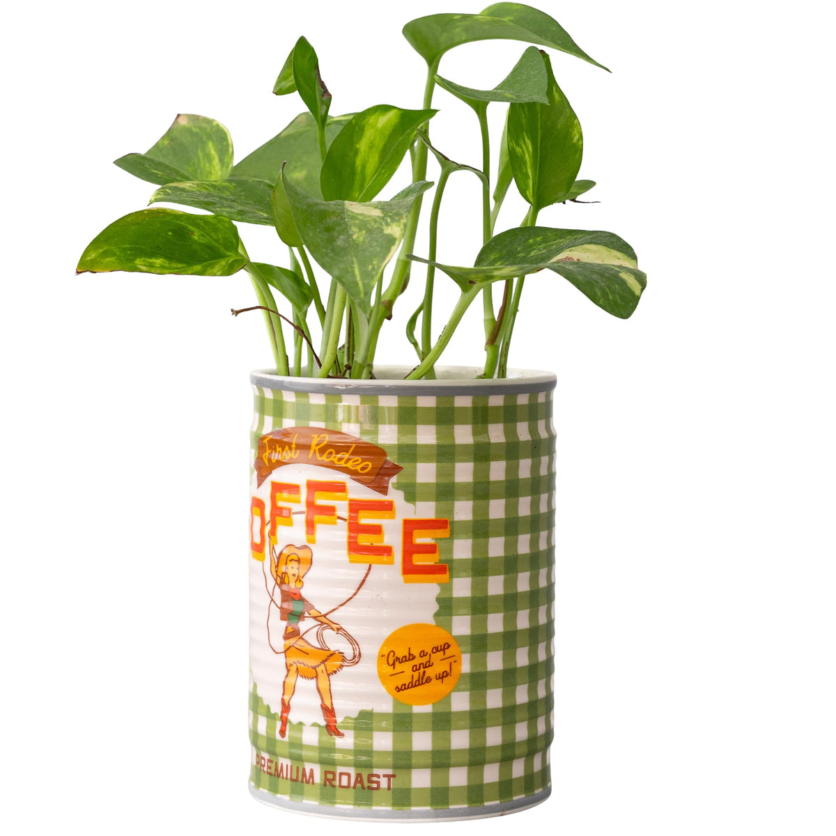 ban.do novelty planter used as a vase for fresh blooms