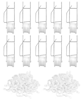 Bandelt Greenhouse Trellising Kit with roller hooks for durable vertical support.