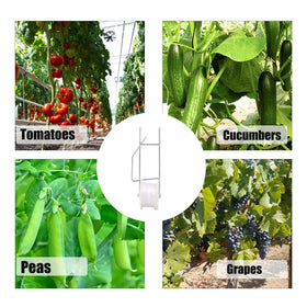 Bandelt Overhead trellis attachment enables efficient space use in small gardens.
