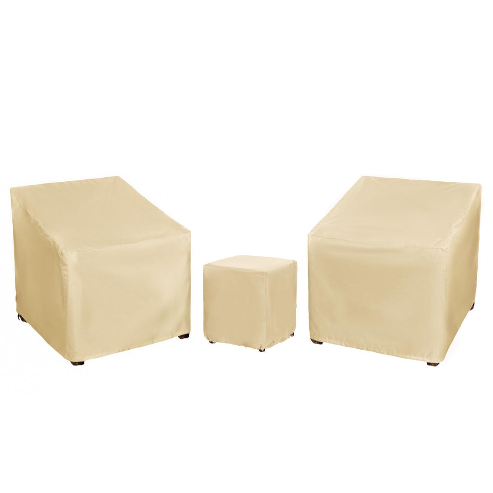 Baner Garden 3-piece Bistro chair cover closeup protecting against rain and dust