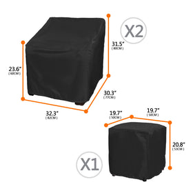 Baner Garden patio coffee table cover guards surface from dust.