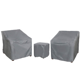Baner Garden grey outdoor furniture cover enhances patio aesthetics