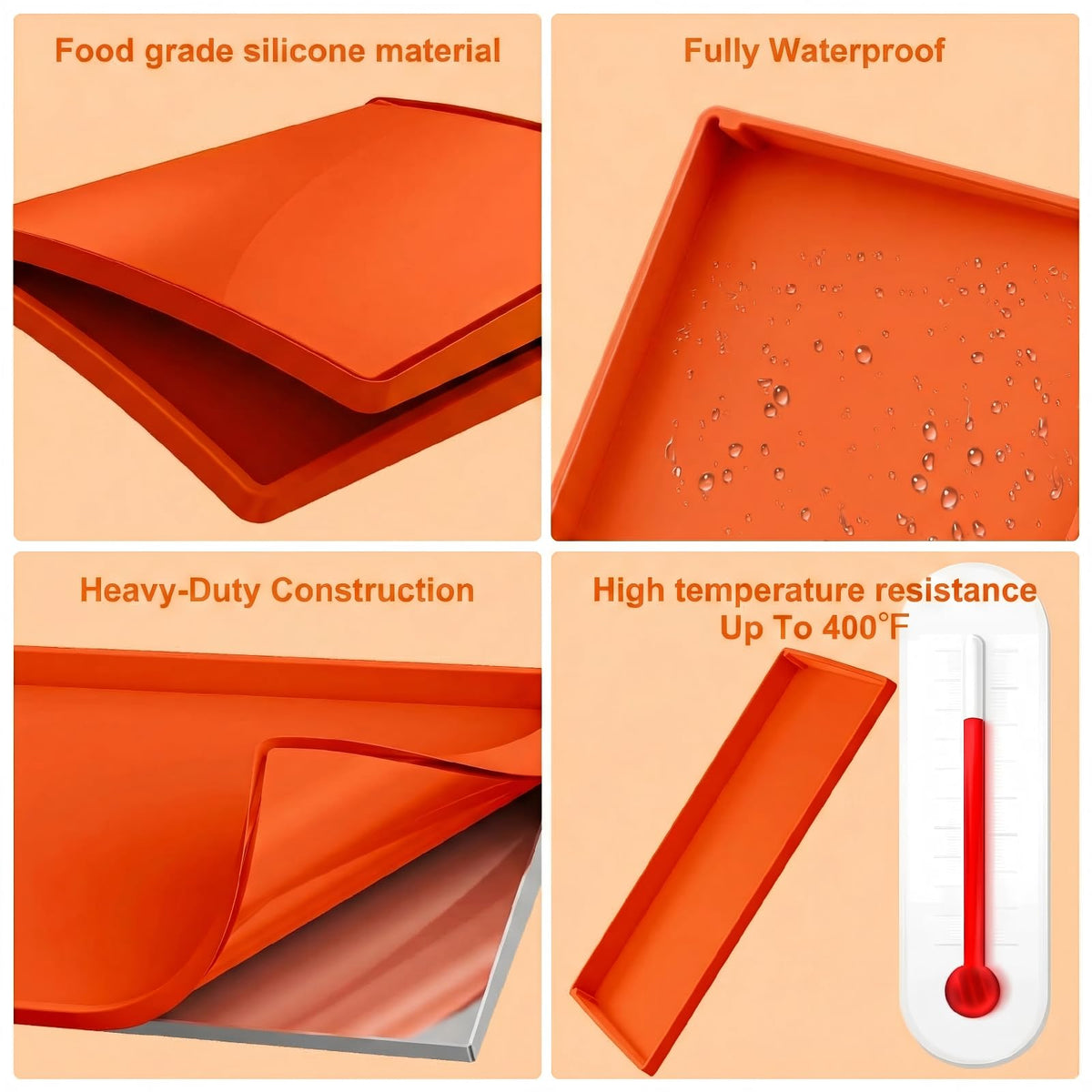 BANGIE durable edge walls prevent corner gaps and leaks during use.