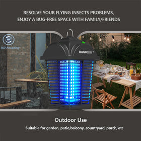 BANPESTT durable ABS housing protects against rain and wear.