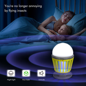 BANPESTT Bug Zapper with LED light, ideal for patios and yards.