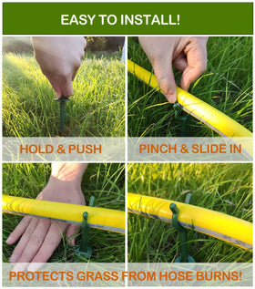 BAOLONG hose guide grip design closeup shows secure hose hold.