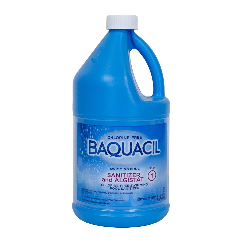 Baquacil Sanitizer half-gallon bottle for chlorine-free pool sanitizing