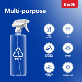Bar5F refillable 3-pack bottles suit home, studio, and workshop needs