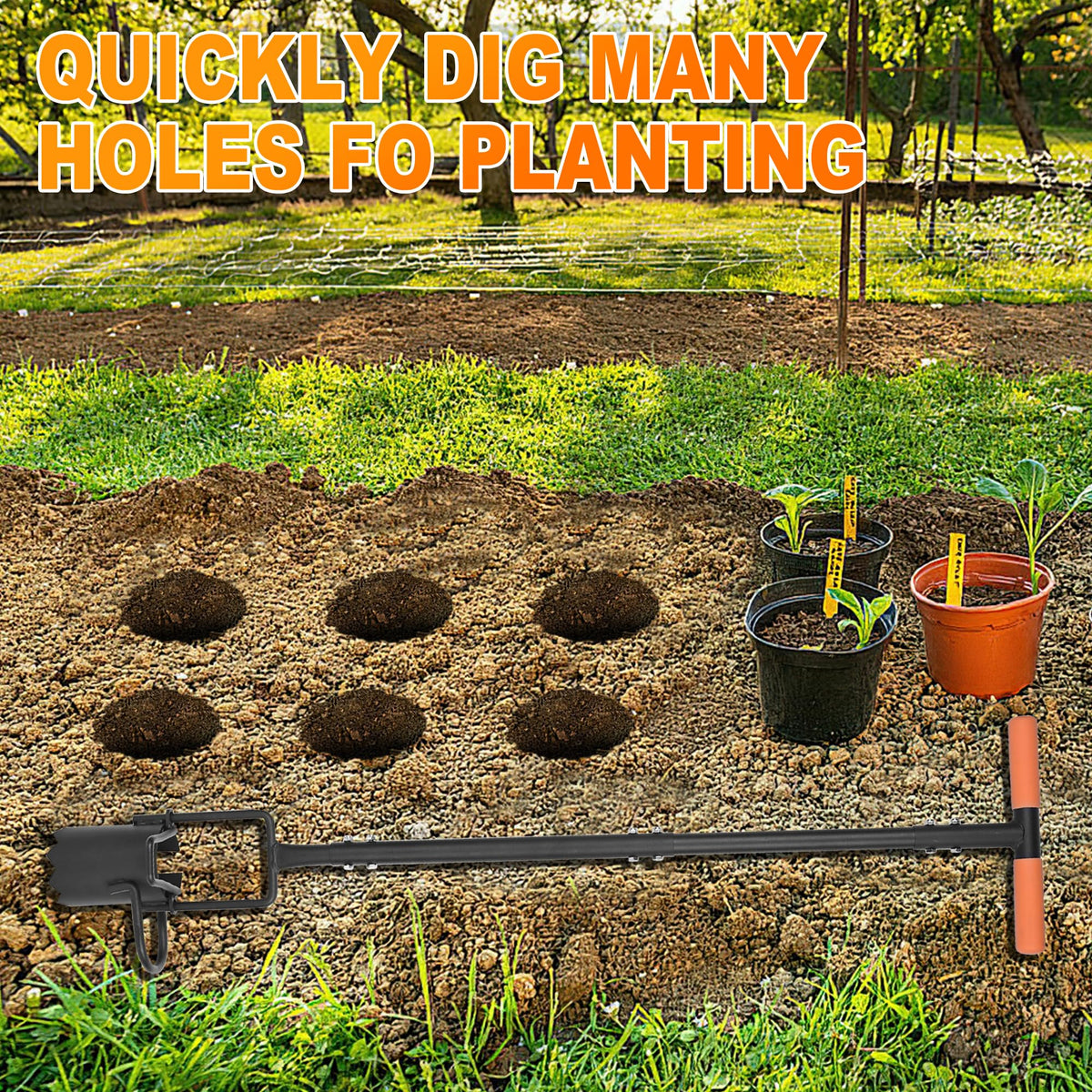 BARAYSTUS 40-inch handle provides standing operation to ease back pressure.
