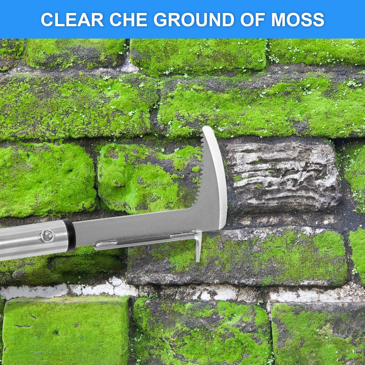 BARAYSTUS ergonomic 55 inch handle reduces hand fatigue during weeding.