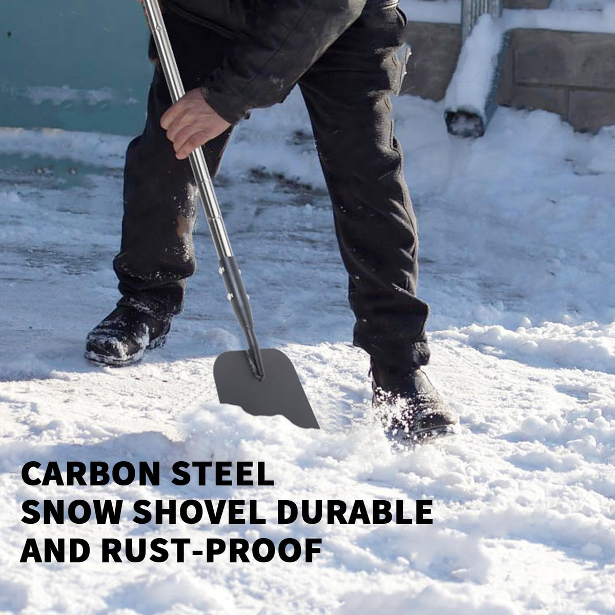 BARAYSTUS floor-scraper in action shows a durable edge for tough debris.