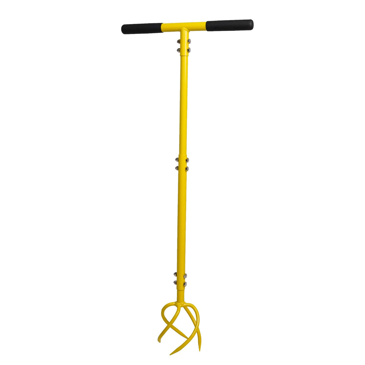 BARAYSTUS Garden Hand Tiller with extended tines digging deeper into soil
