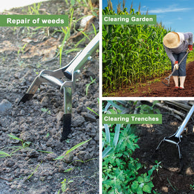 BARAYSTUS garden hoe extension rod adjusts to user height