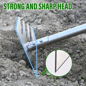 BARAYSTUS garden hoe long handle ergonomic grip for comfortable extended use