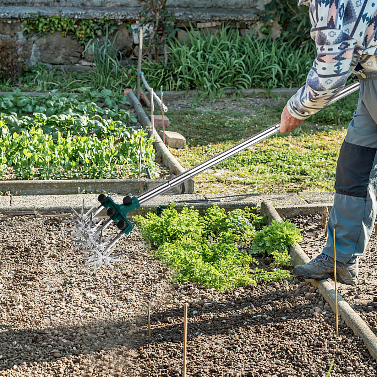 BARAYSTUS Rotary Cultivator easy assembly and compact storage