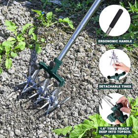 BARAYSTUS Rotary Cultivator soft grip handle for comfortable use