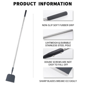 BARAYSTUS snow-shovel is lightweight at 2.6 lb for easy carry.