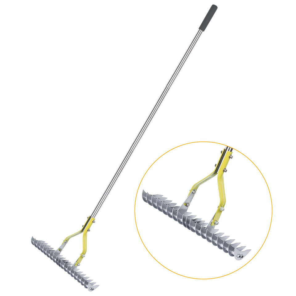 BARAYSTUS Thatch Rake head 15-inch wide for efficient dead grass removal