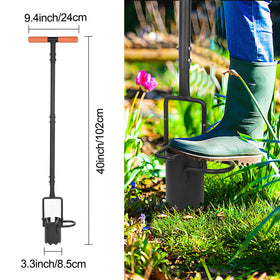 BARAYSTUS tulip bulb planter with serrated base for easy soil penetration.