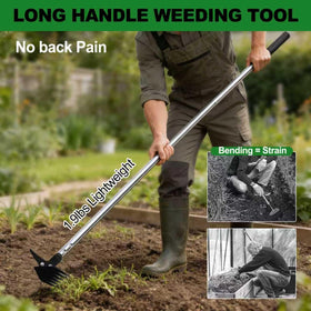BARAYSTUS 2-in-1 head shown for soil loosening and weed removal