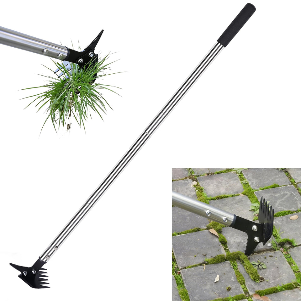 BARAYSTUS weed puller with a 61-inch long handle for easy, back-sparing weeding