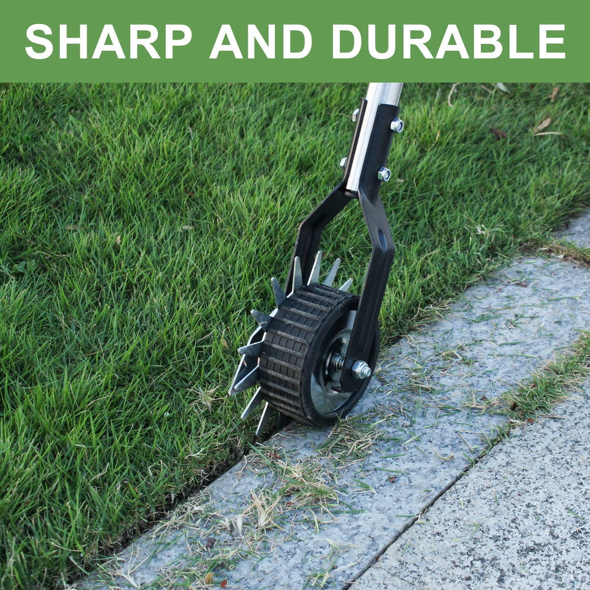 BARAYSTUS Wheel Rotary Edger serrated blades deliver clean cuts